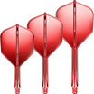 GOAT - A1R - Standard Dart Flights - Integrated Flight & Shaft System - Short (19mm) / Red