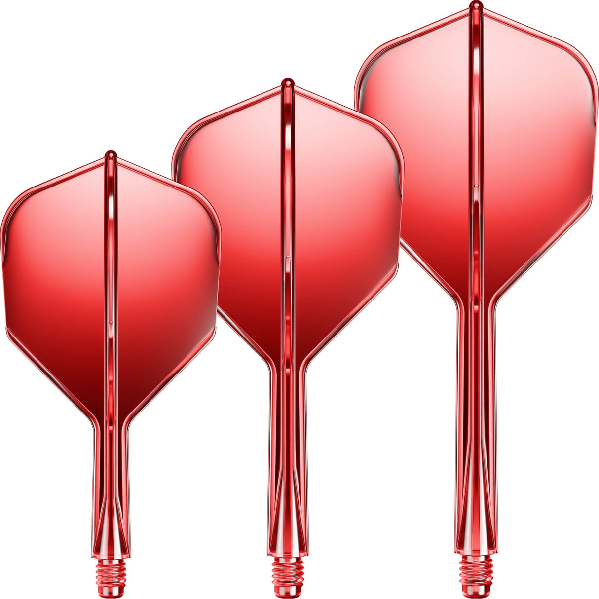 GOAT - A1R - Standard Dart Flights - Integrated Flight & Shaft System - Short (19mm) / Red