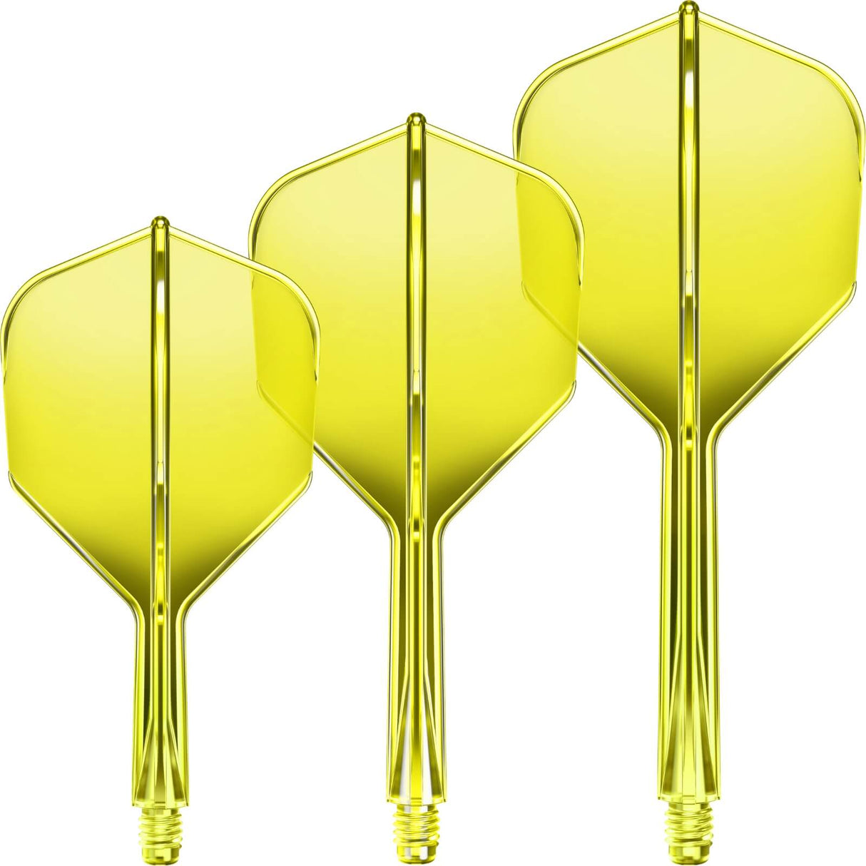 GOAT - A1R - Standard Dart Flights - Integrated Flight & Shaft System - Short (19mm) / Yellow
