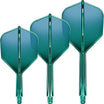 GOAT - A1R - Standard Dart Flights - Integrated Flight & Shaft System - Short (19mm) / Green