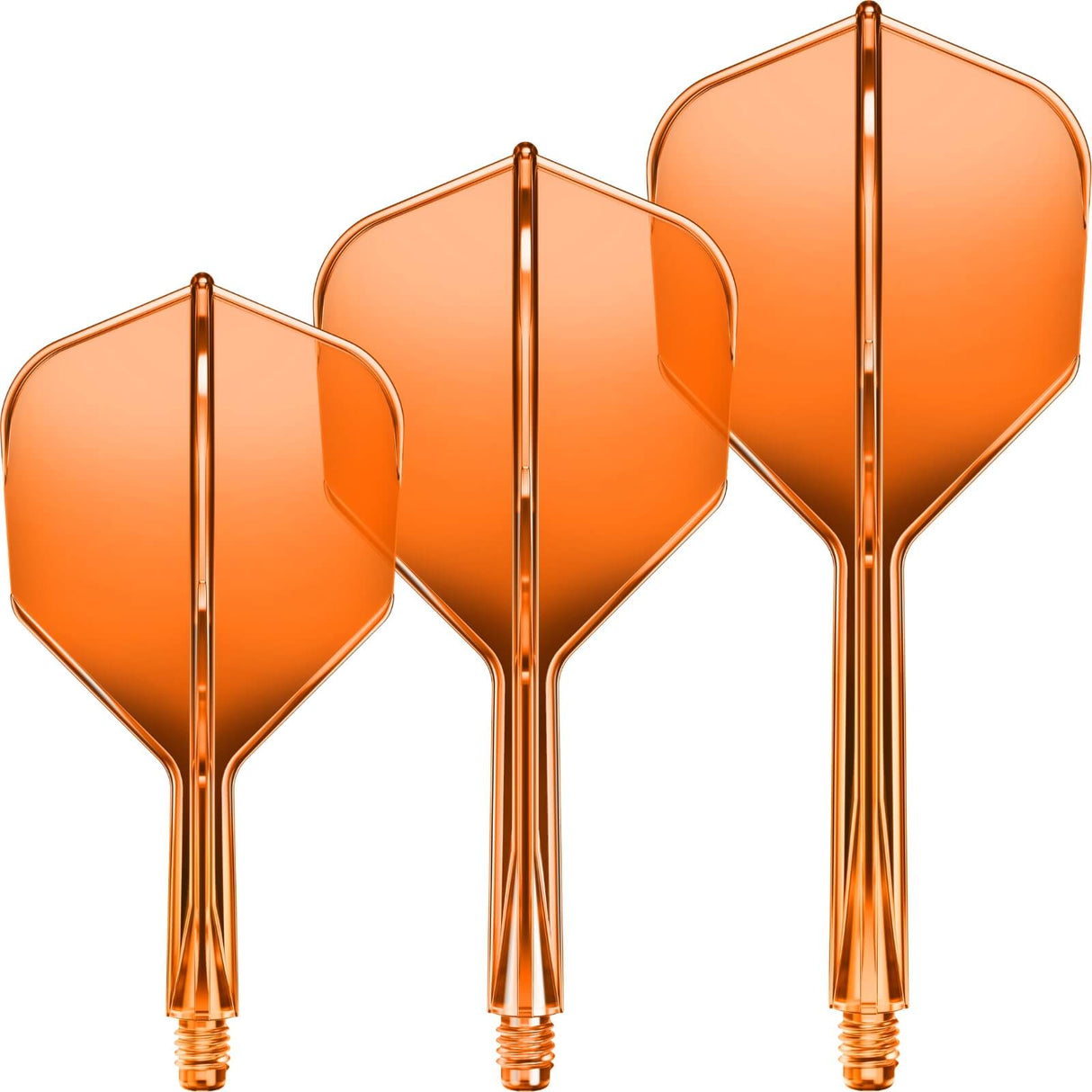 GOAT - A1R - Standard Dart Flights - Integrated Flight & Shaft System - Short (19mm) / Orange
