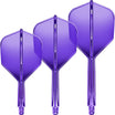 GOAT - A1R - Standard Dart Flights - Integrated Flight & Shaft System - Short (19mm) / Purple