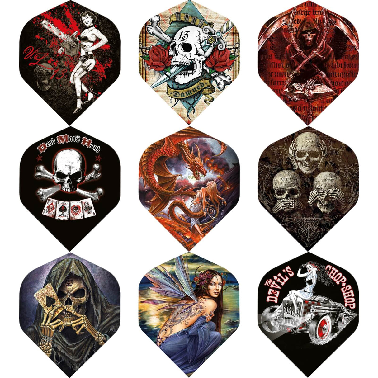 Designa - Alchemy - Big Wing Dart Flights -