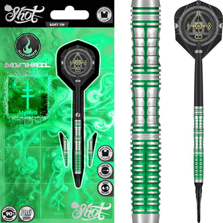 Shot - Alchemy Mythril Soft Tip Darts - 90% Tungsten - 20g -