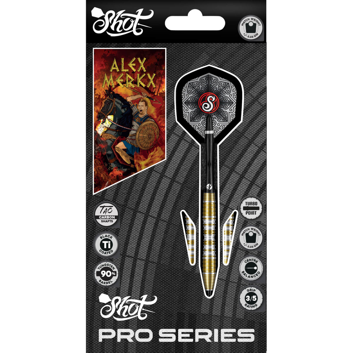 Shot - Alexander Merkx Darts - Turbo Point - 90% Tungsten - 23g