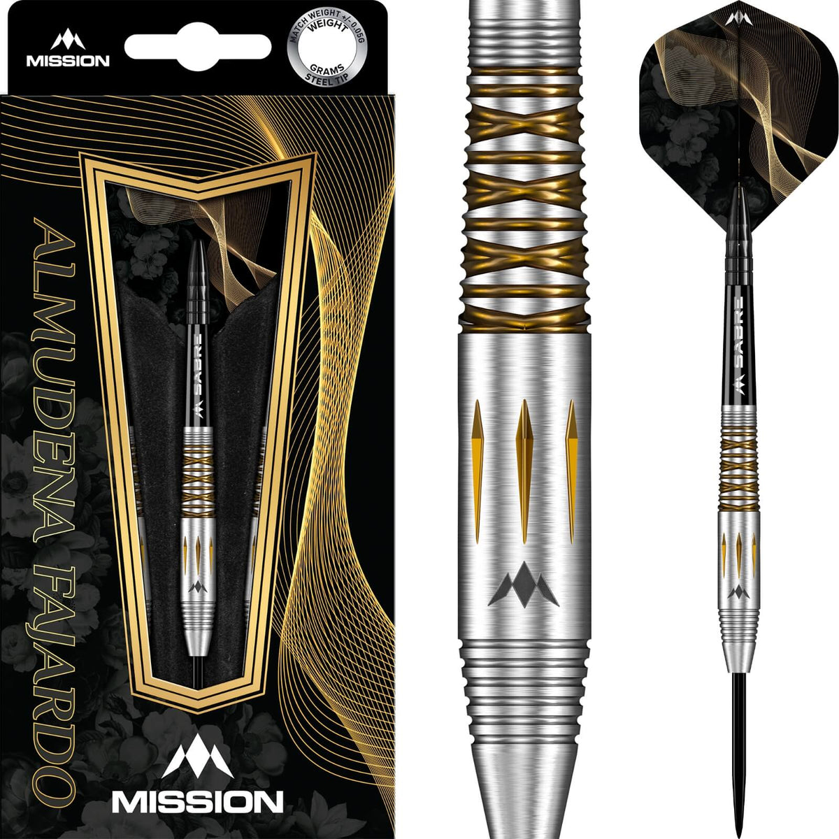 Darts - Mission - Almudena Fajardo Darts - Steel Tip - 95% Tungsten - 21g 23g