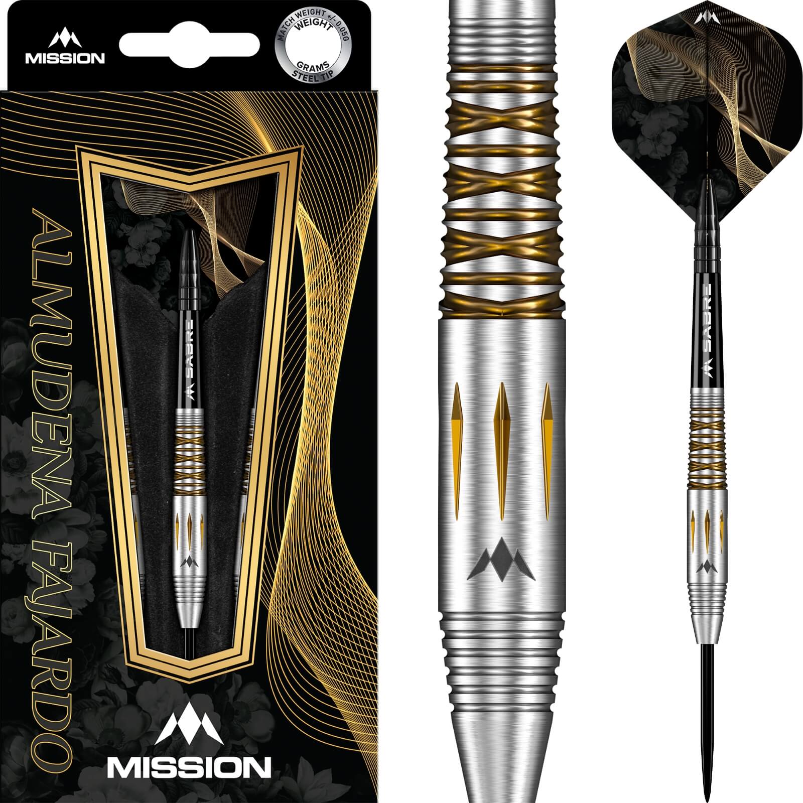 Darts - Mission - Almudena Fajardo Darts - Steel Tip - 95% Tungsten - 21g 23g