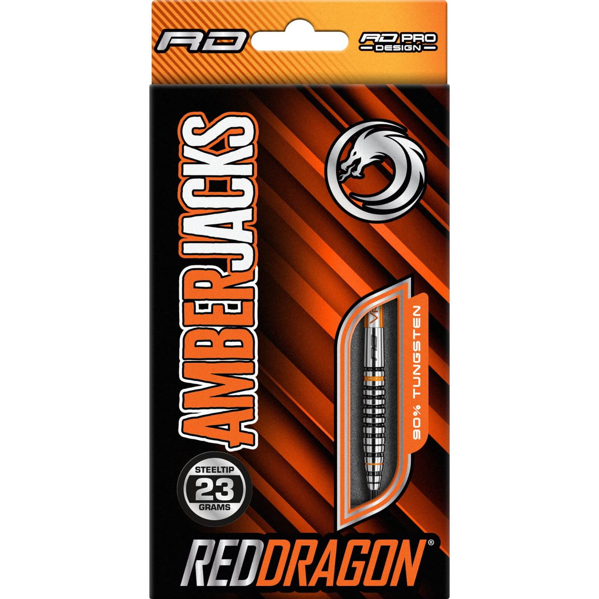 Darts - Red Dragon - Amberjack 14 Darts - Steel Tip - 90% Tungsten - 23g 25g 27g 