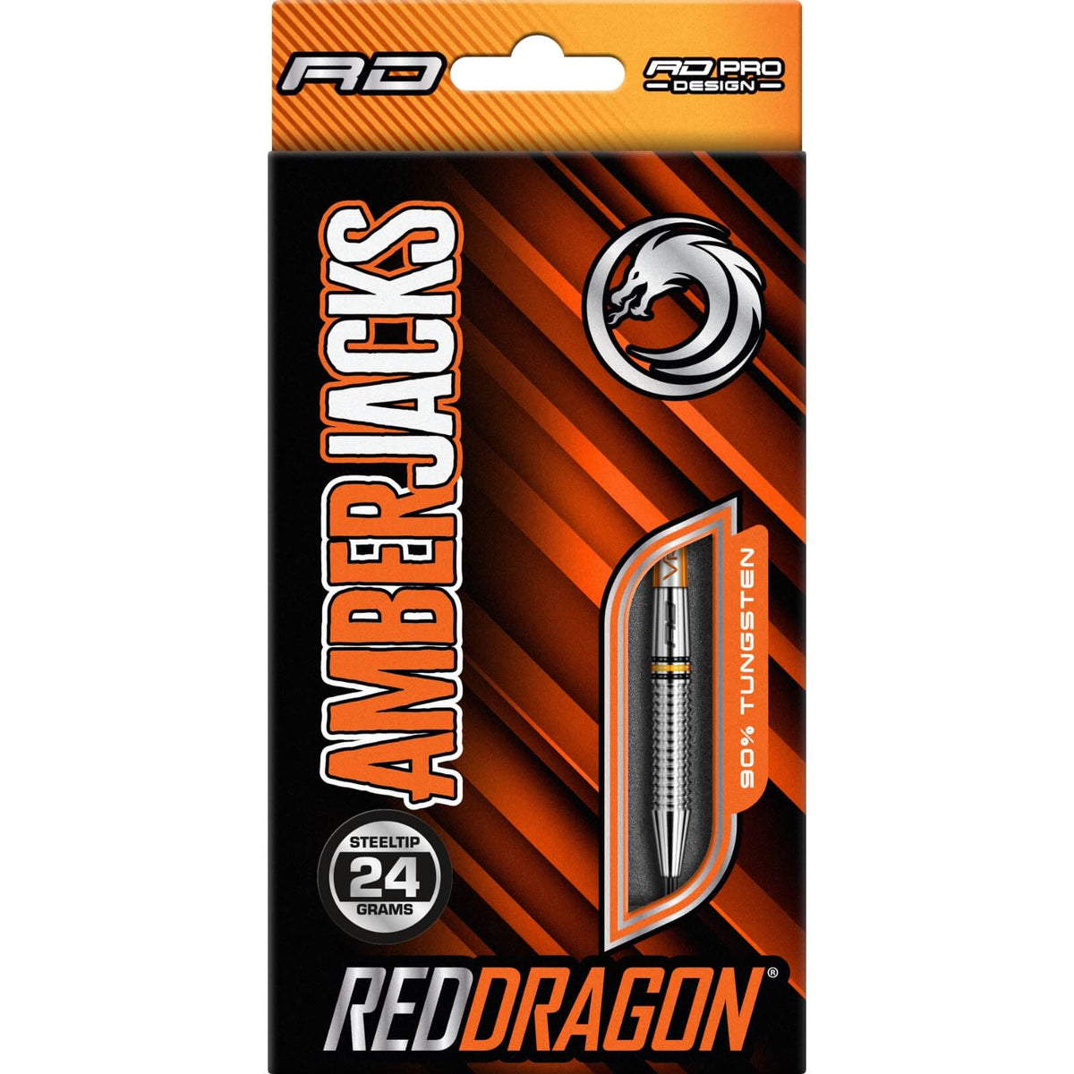 Darts - Red Dragon - Amberjack 17 Darts - Steel Tip - 90% Tungsten - 24g 26g 