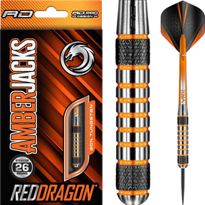 Red Dragon - Amberjack 7 Darts - 90% Tungsten - 26g -