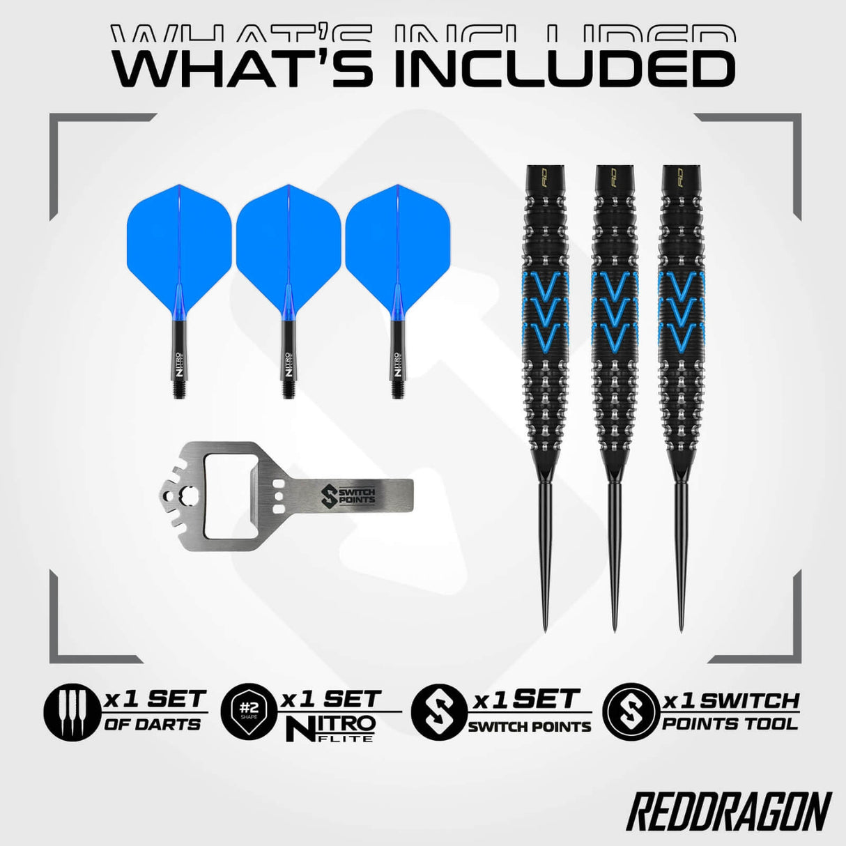 Red Dragon - Amp Torpedo Darts - Switch Points - 90% Tungsten - 24g 26g