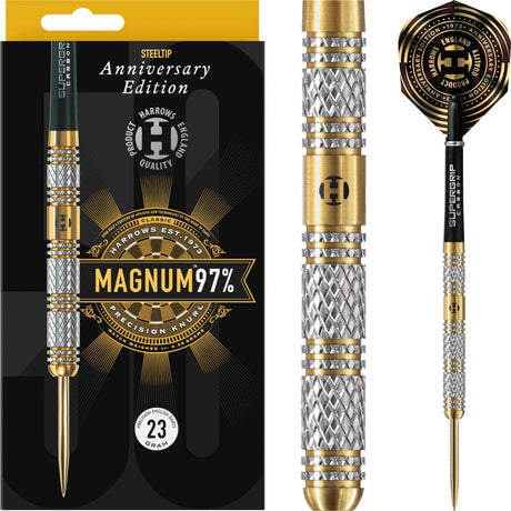 Harrows - 50th Anniversary Magnum Darts - 97% Tungsten - 21g 23g 25g -