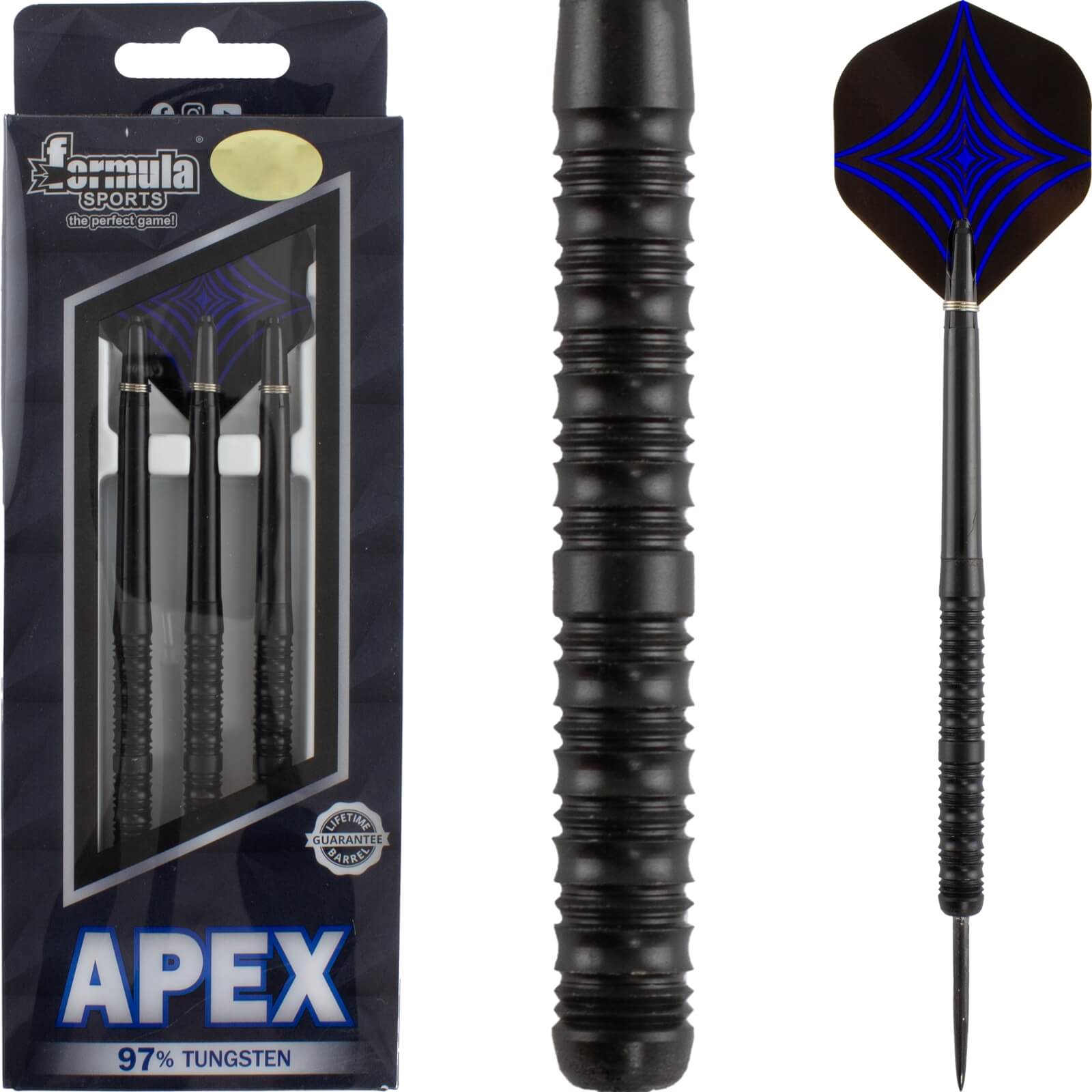 Darts - Formula Sports - Apex Darts - Steel Tip - 97% Tungsten - 22g 24g 