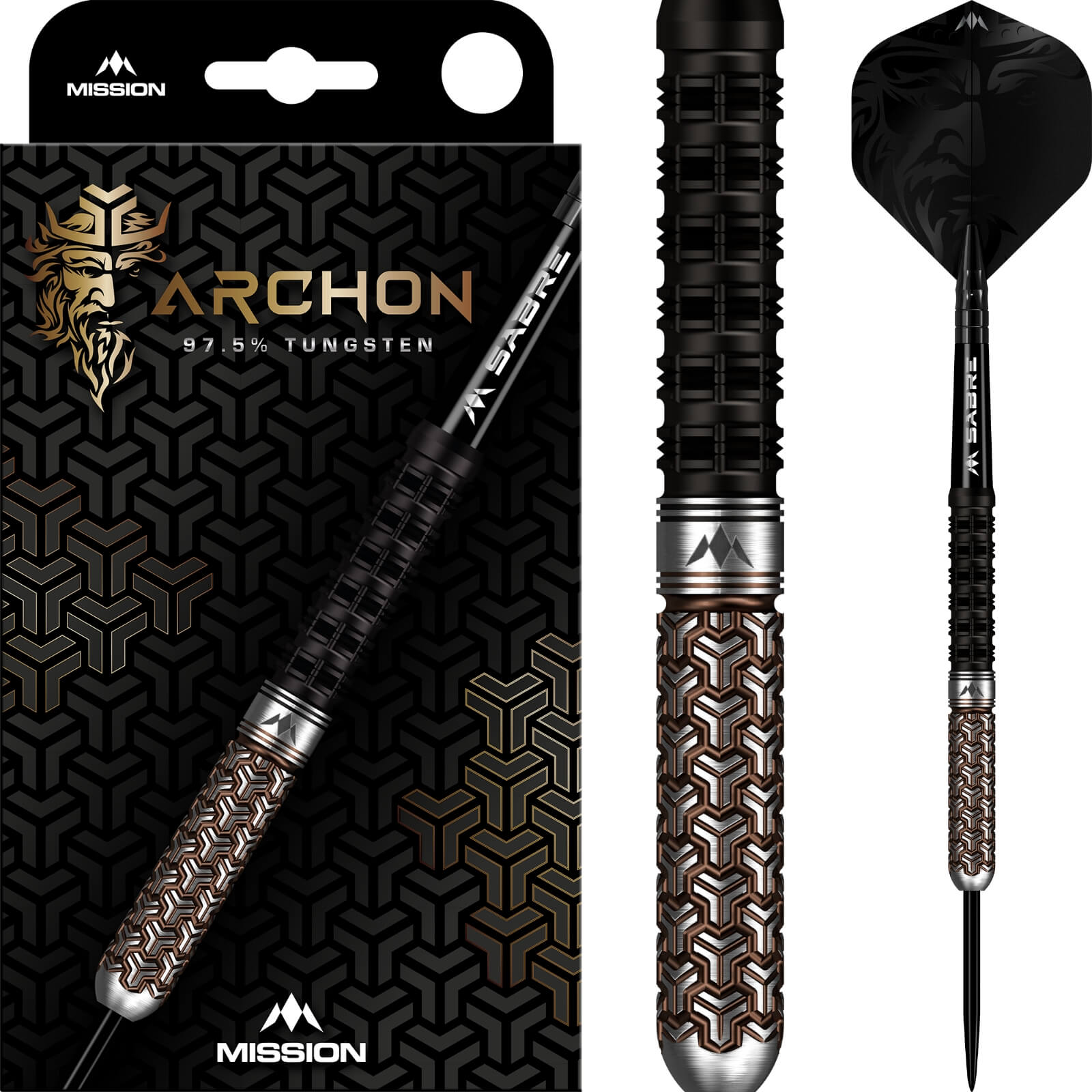 Darts - Mission - Archon Darts - Steel Tip - 97.5% Tungsten - 22g 24g 26g 