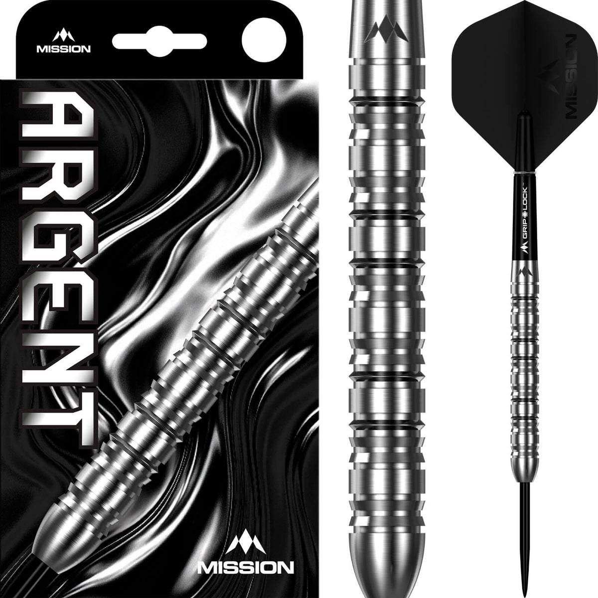 Mission - Argent Darts - Steel Tip - 90% Tungsten - 22g 24g