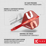 Target - K-Flex The Asp - No6 Standard Dart Flights - Integrated Flight & Shaft System