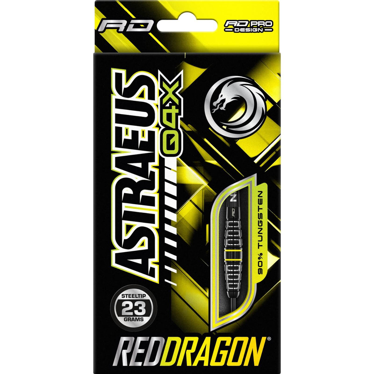 Darts - Red Dragon - Astraeus Q4X Torpedo Darts - Steel Tip - 90% Tungsten - 21g 23g 