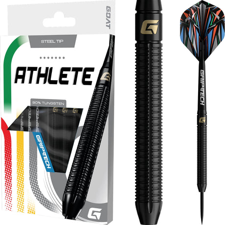 GOAT - Athlete Black Darts - 90% Tungsten - 23g 24g 25g -