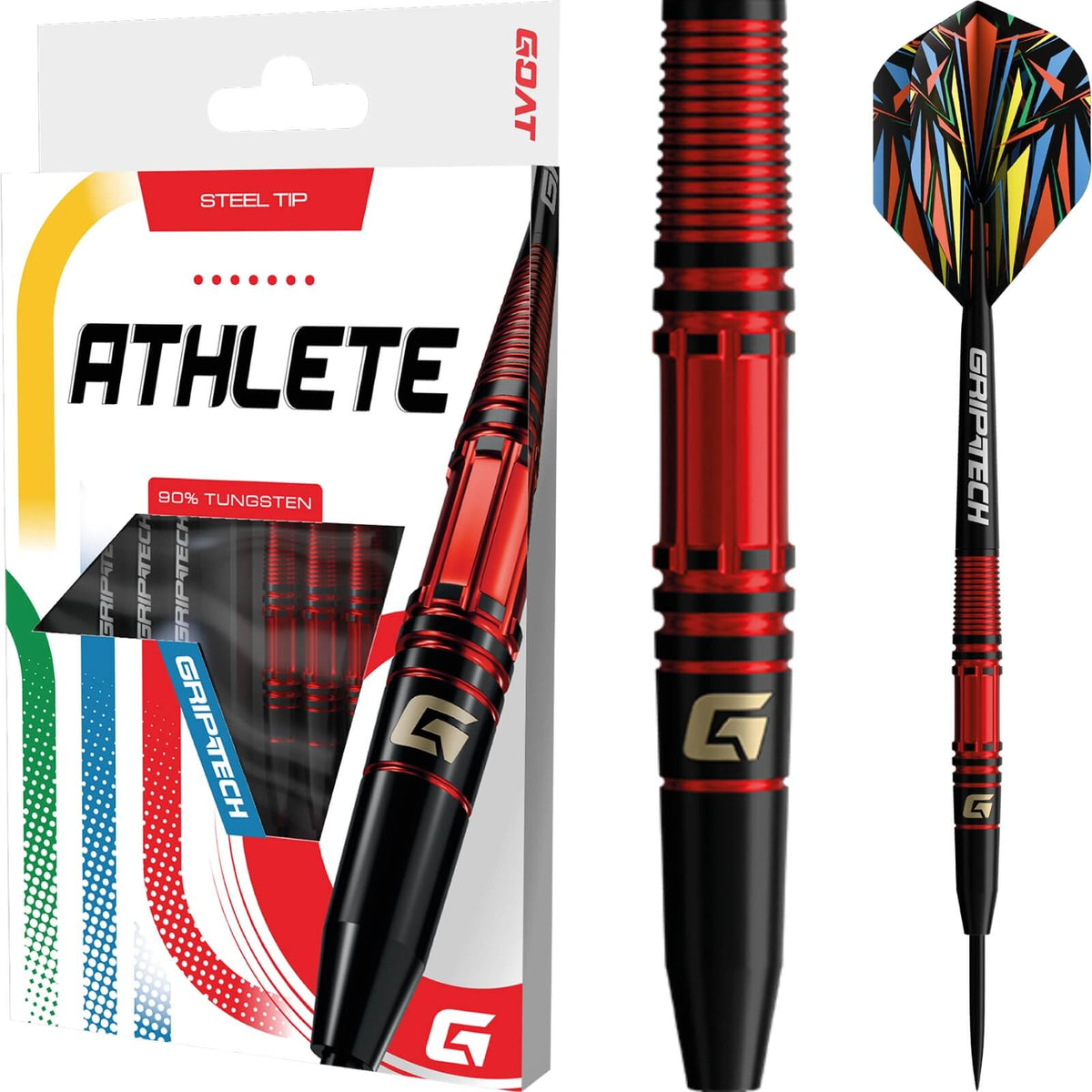 GOAT - Athlete Red Darts - 90% Tungsten - 21.5g 23.5g -