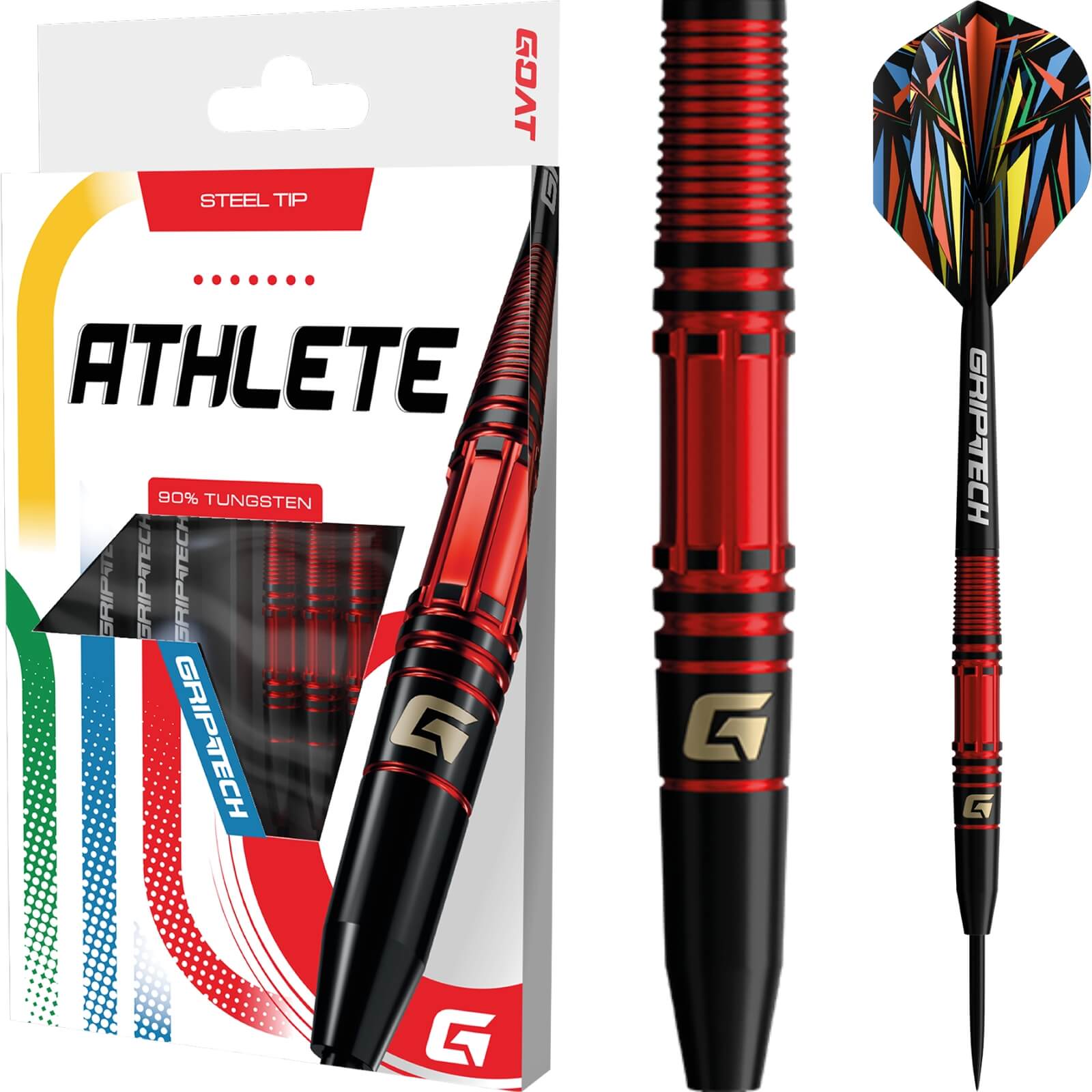GOAT - Athlete Red Darts - 90% Tungsten - 21.5g 23.5g -