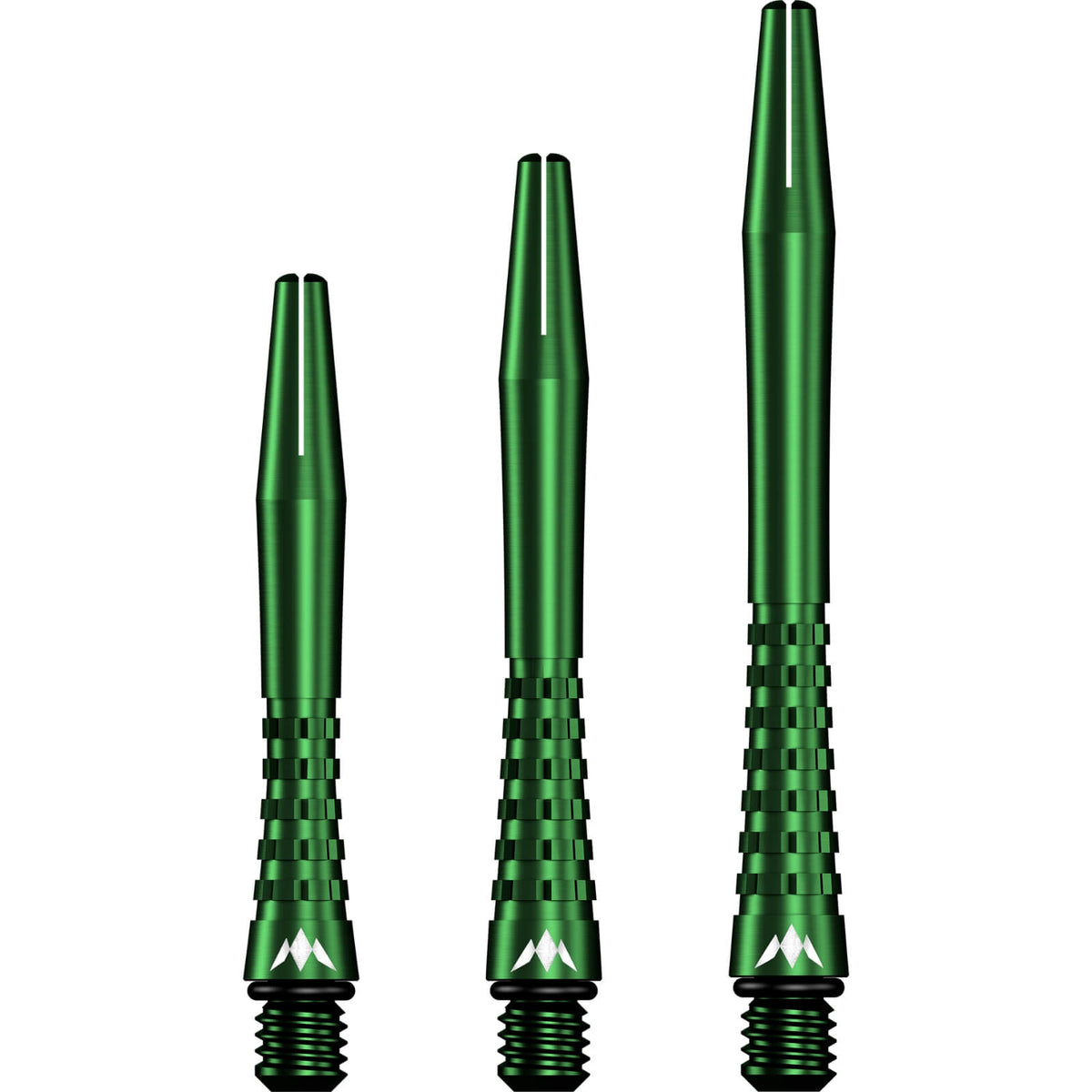 Dart Shafts - Mission - Atom 13 Anodised - Aluminium Dart Shafts Short (35mm) / Green