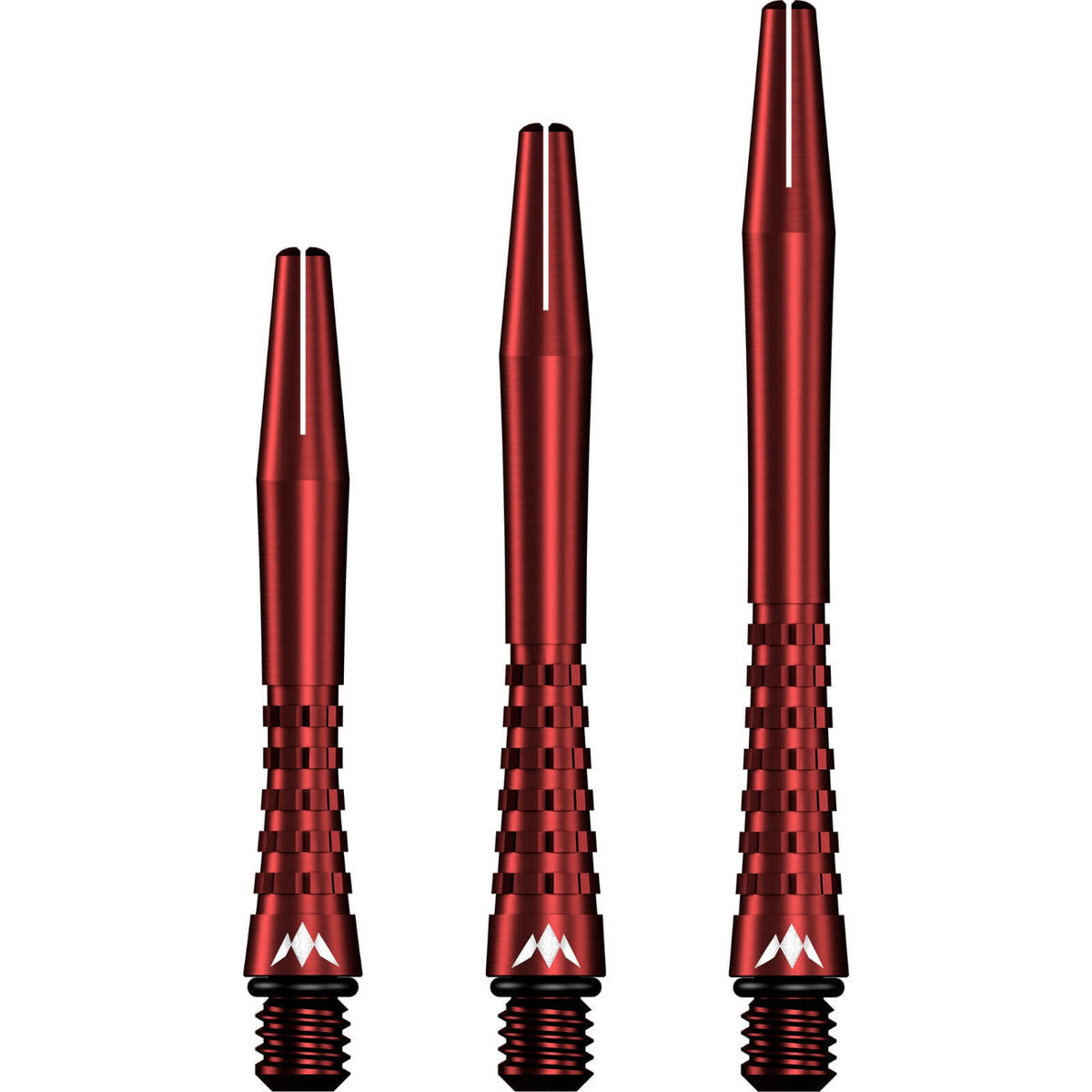Dart Shafts - Mission - Atom 13 Anodised - Aluminium Dart Shafts Short (35mm) / Red