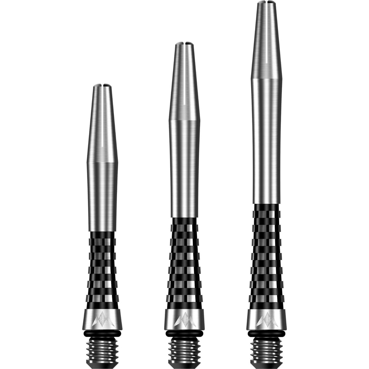 Mission - Atom 13 Natural - Aluminium Dart Shafts - Short (35mm) / Black