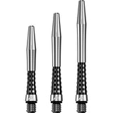 Mission - Atom 13 Natural - Aluminium Dart Shafts - Short (35mm) / Black