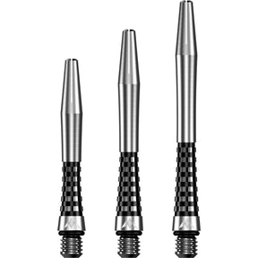 Mission - Atom 13 Natural - Aluminium Dart Shafts - Short (35mm) / Black
