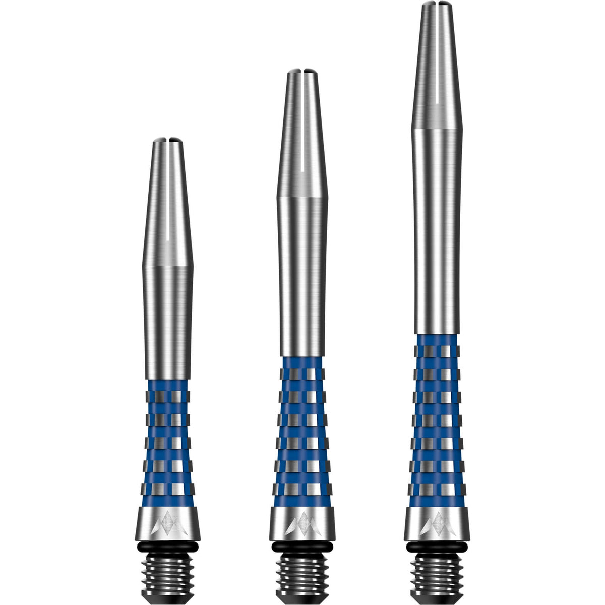 Dart Shafts - Mission - Atom 13 Natural - Aluminium Dart Shafts Short (35mm) / Blue
