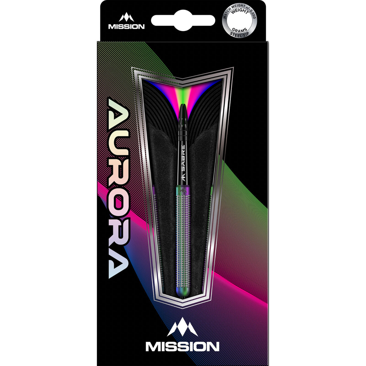 Darts - Mission - Aurora Darts - Steel Tip - 90% Tungsten - 23g 25g