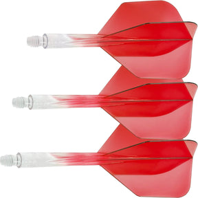 Condor - Axe Gradient Small - Standard Dart Flights - Integrated Flight & Shaft System - Short (21.5mm) / Red