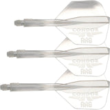 Condor - Axe Logo Small - Standard Dart Flights - Integrated Flight & Shaft System - Short (21.5mm) / Clear