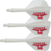 Condor - Axe Logo Small - Standard Dart Flights - Integrated Flight & Shaft System - Short (21.5mm) / White
