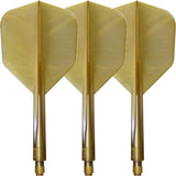 Condor - Axe Metallic Small - Standard Dart Flights - Integrated Flight & Shaft System - Short (21.5mm) / Gold