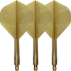 Condor - Axe Metallic Standard - Big Wing Dart Flights - Integrated Flight & Shaft System - Short (21.5mm) / Gold