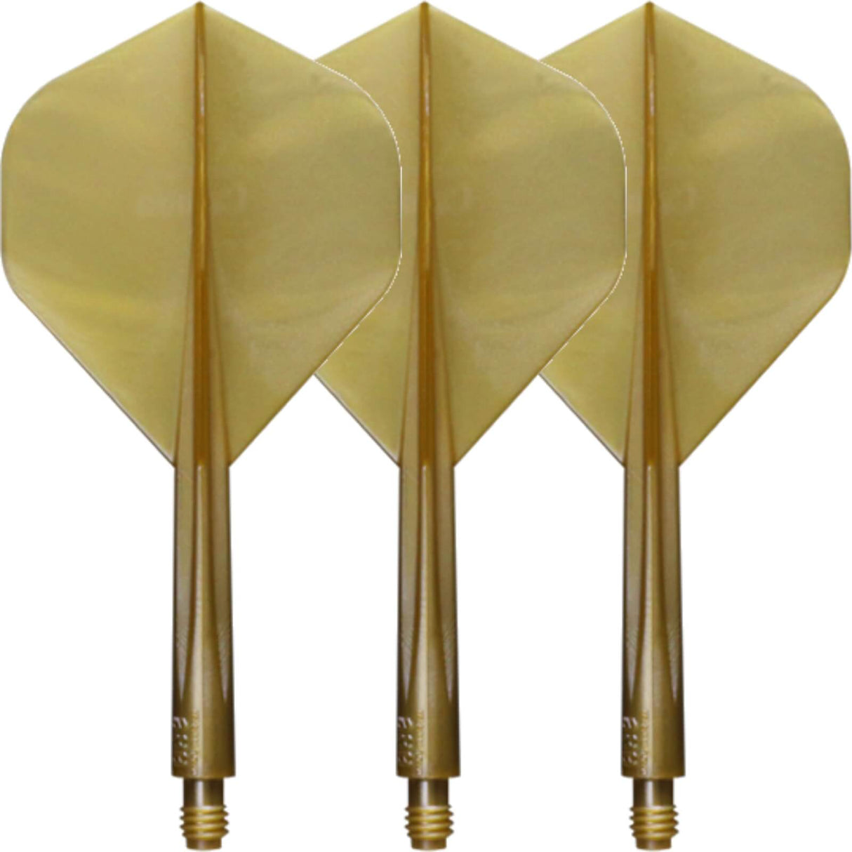 Condor - Axe Metallic Standard - Big Wing Dart Flights - Integrated Flight & Shaft System - Short (21.5mm) / Gold