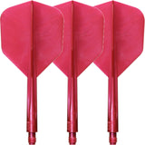 Condor - Axe Metallic Small - Standard Dart Flights - Integrated Flight & Shaft System - Short (21.5mm) / Red