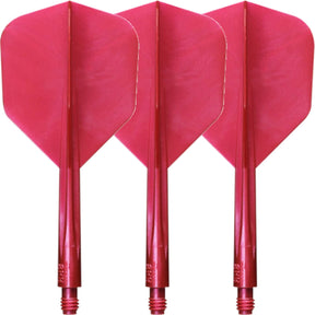 Condor - Axe Metallic Small - Standard Dart Flights - Integrated Flight & Shaft System - Short (21.5mm) / Red