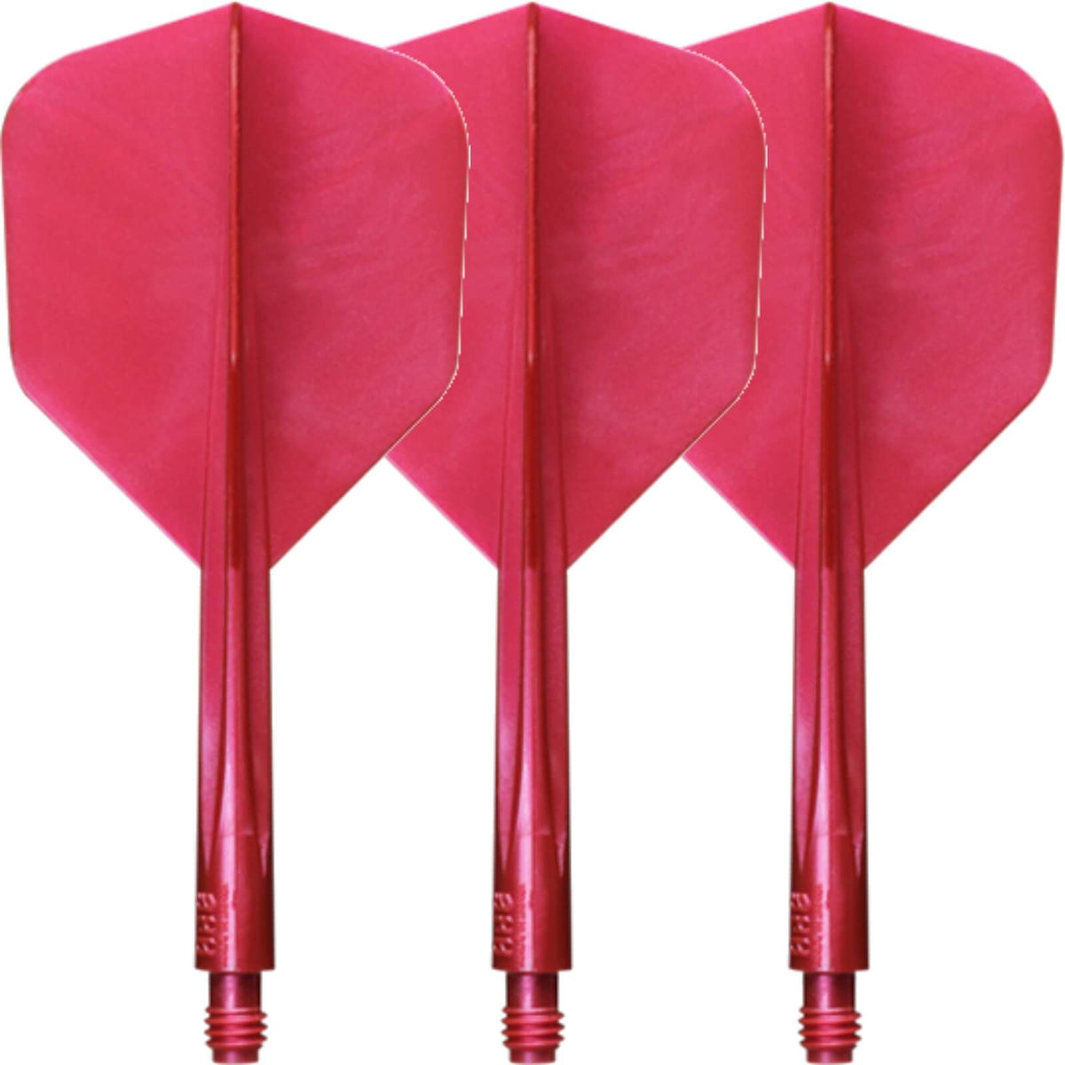 Dart Flights - Condor - Axe Metallic Small - Standard Dart Flights - Integrated Flight &amp; Shaft System Short (21.5mm) / Red