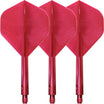 Condor - Axe Metallic Standard - Big Wing Dart Flights - Integrated Flight & Shaft System - Short (21.5mm) / Red