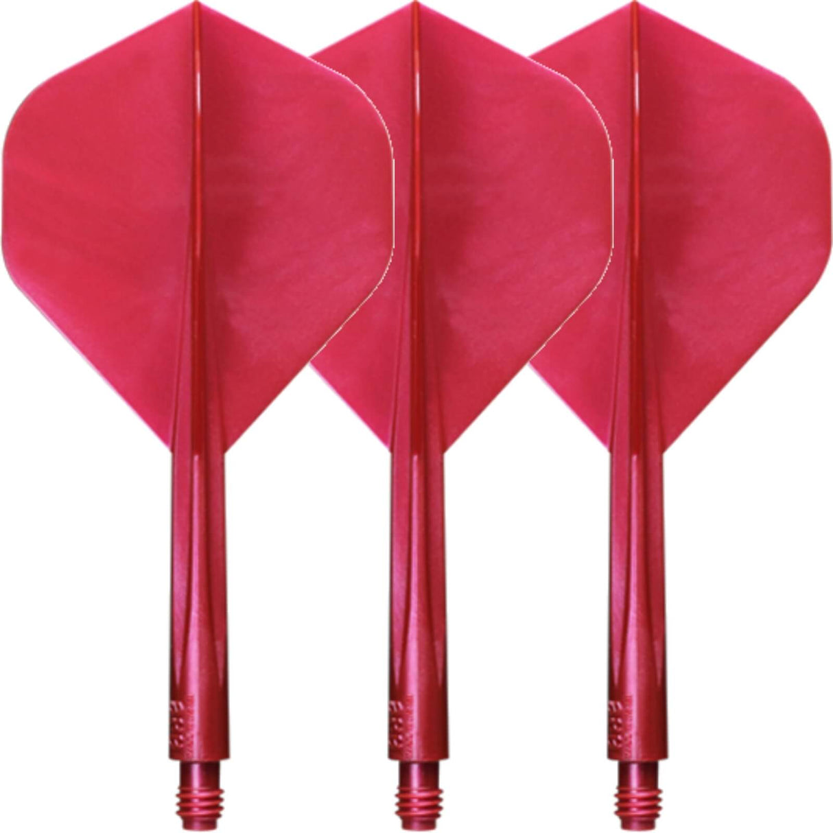Condor - Axe Metallic Standard - Big Wing Dart Flights - Integrated Flight & Shaft System - Short (21.5mm) / Red