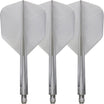Condor - Axe Metallic Small - Standard Dart Flights - Integrated Flight & Shaft System - Short (21.5mm) / Silver