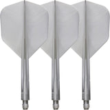 Condor - Axe Metallic Small - Standard Dart Flights - Integrated Flight & Shaft System - Short (21.5mm) / Silver