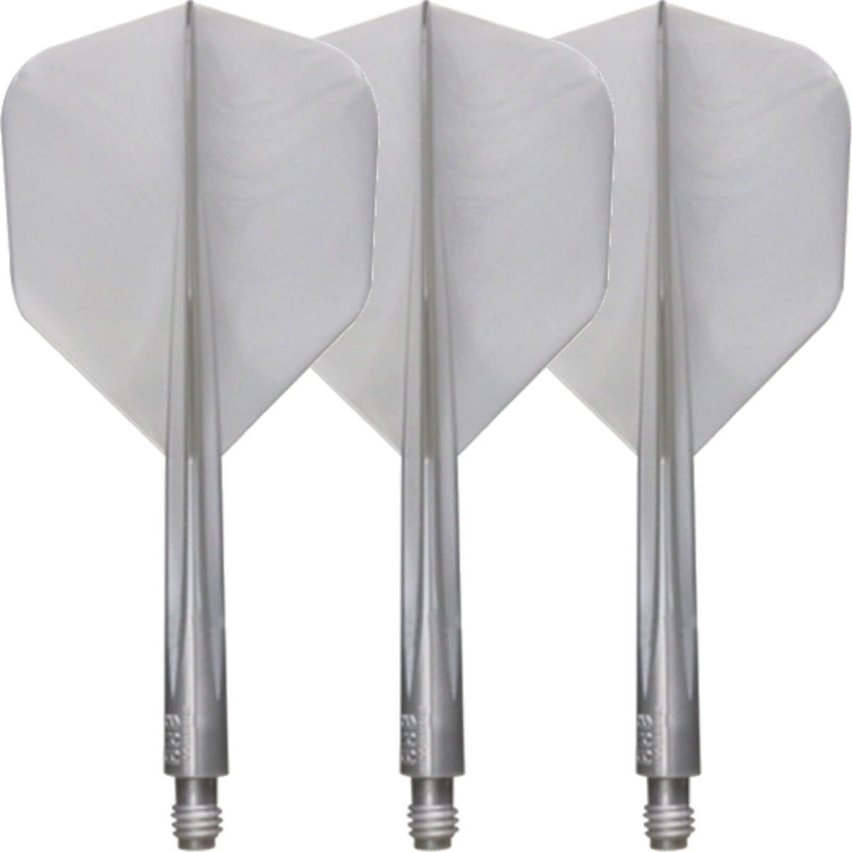 Dart Flights - Condor - Axe Metallic Small - Standard Dart Flights - Integrated Flight &amp; Shaft System Short (21.5mm) / Silver