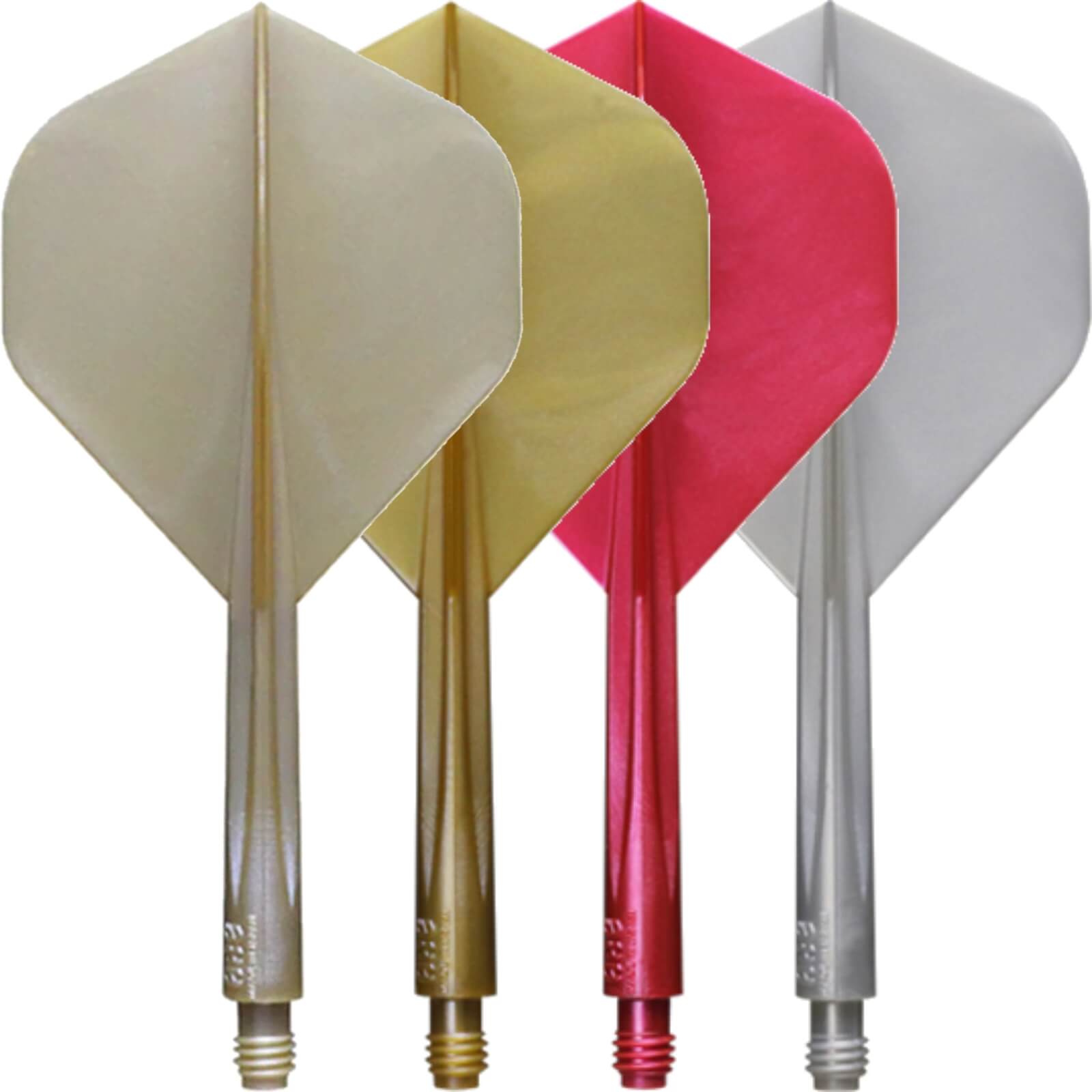 Dart Flights - Condor - Axe Metallic Standard - Big Wing Dart Flights - Integrated Flight & Shaft System 