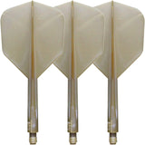 Condor - Axe Metallic Small - Standard Dart Flights - Integrated Flight & Shaft System - Short (21.5mm) / Champagne