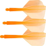 Condor - Axe Neon Small - Standard Dart Flights - Integrated Flight & Shaft System - Short (21.5mm) / Orange