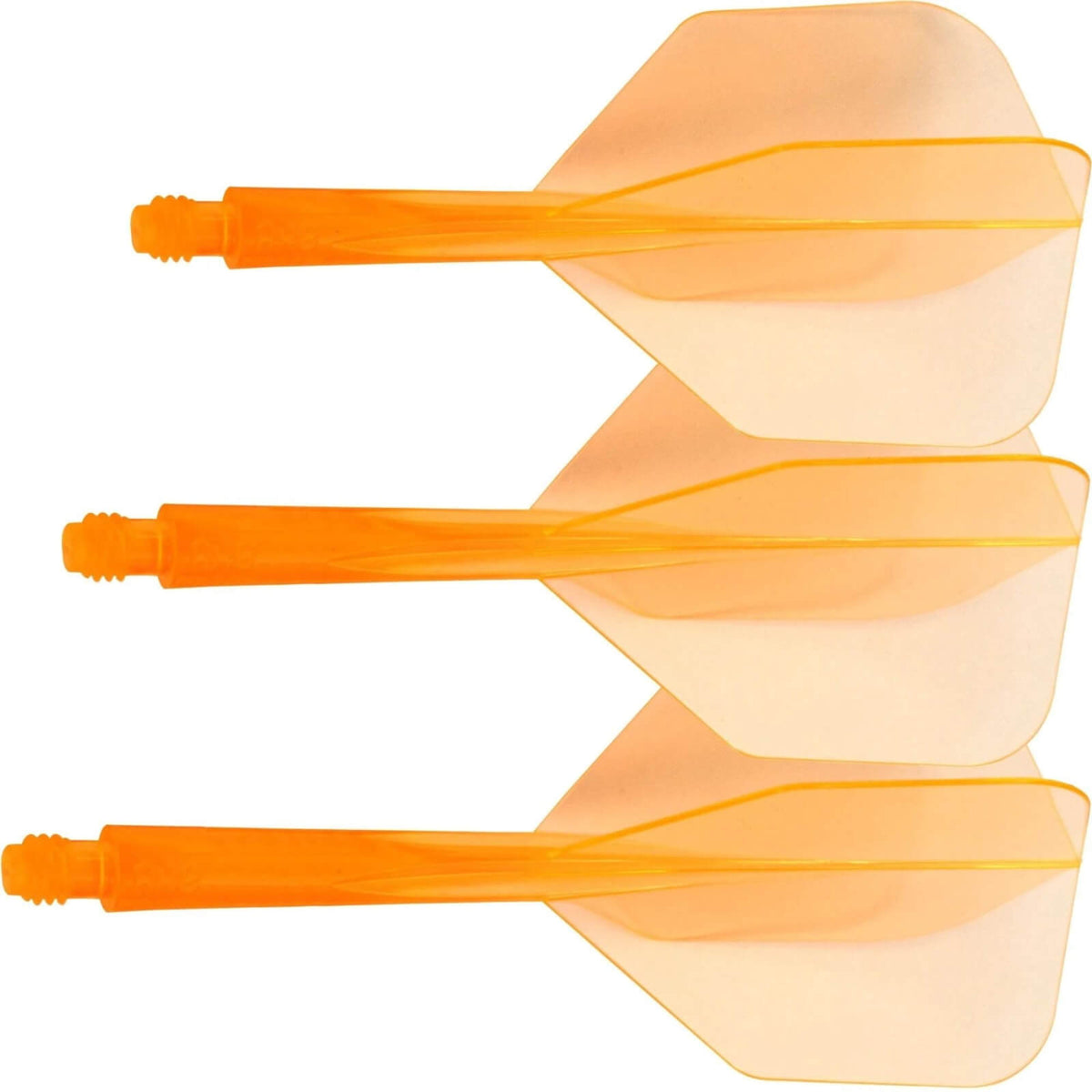 Dart Flights - Condor - Axe Neon Small - Standard Dart Flights - Integrated Flight &amp; Shaft System Short (21.5mm) / Orange