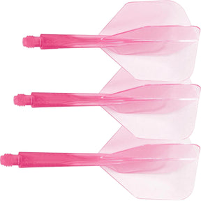 Condor - Axe Neon Small - Standard Dart Flights - Integrated Flight & Shaft System - Short (21.5mm) / Pink